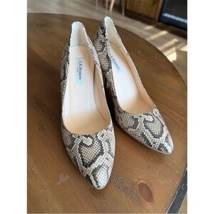 ❤️🔥LK Bennett - Iconic Snake Print Pointed Toe Heels - 40